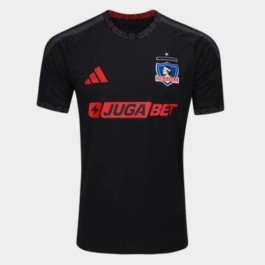 Imagem de Camisa Colo Colo Away 26/27 s/n Torcedor Adidas Masculina, Preto, P