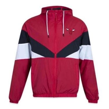 Imagem de JAQUETA CORTA VENTO CHICAGO BULLS CORE NEW ERA VERMELHA-Masculino