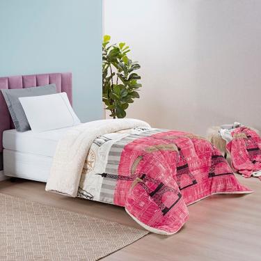 Imagem de Edredom Coberdrom Diverkids Solteiro Sherpa Toque Lã Carneiro - Paris - 100% Poliéster