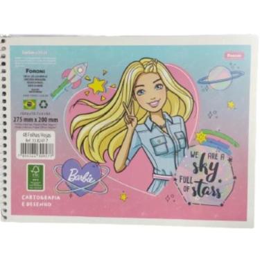 Imagem de Caderno Desenho Cartografia Espiral Com 48 Folhas Barbie - Foroni
