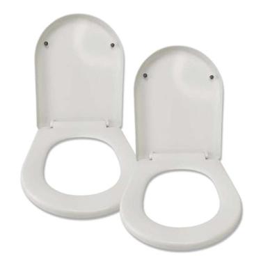 Imagem de Assento Sanitario Kit 2 Soft Close Tampa de Vaso Amortecedor Privada B