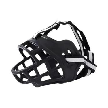 Imagem de Focinheira Ajustável Para Cães, Respirável, De Plástico, Anti-Mordida,