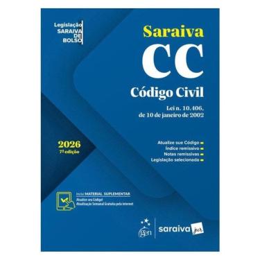 Imagem de Código Civil - Legislação Saraiva De Bolso - 7ª Edição 2026