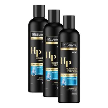 Imagem de Kit 3 Shampoos TRESemmé Hidratação Profunda 400ml cada - Tresemme