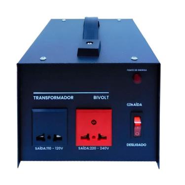 Imagem de Transformador Bivolt Conversor Tensão Ajustável Potente Automático 2000va – Potência, Proteção E Uso Universal