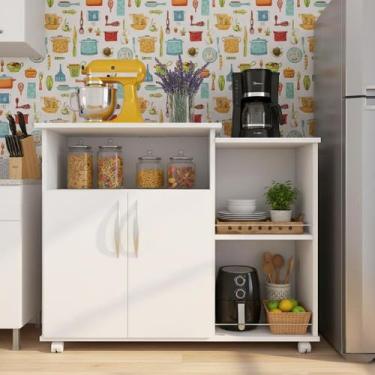 Imagem de Fruteira Armário em MDP com Rodinhas  Organização e Praticidade no Dia