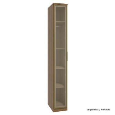 Imagem de Guarda Roupa Modulado 01 Porta de Vidro 245cm com Prateleira Setiba - 