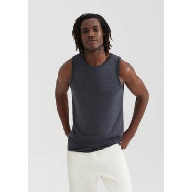 Imagem de Regata Básica Masculina World - Hering, M, Cinza escuro