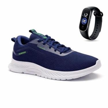 Imagem de Tênis Fittênis Masculino Esportivo Para Treino Academia Confortável Lançamento + Relogio-Masculino