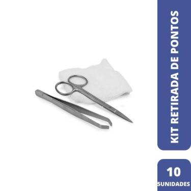 Imagem de Kit retirada de pontos estéril descartável (kit c/10 unds) - kolplast