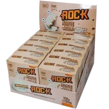 Imagem de Rock Cracker Monster Chocolate Branco 12 Unidades Alfajor Rock