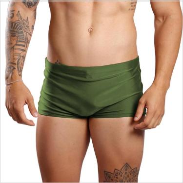 Imagem de Sunga Boxer Lisa Larga Masculina Adulto Moda Praia-Masculino