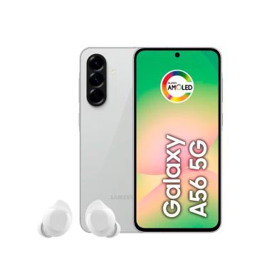 Imagem de Smartphone Samsung Galaxy A56 5G Tela 6.7" 256GB Câmera Tripla 50MP Cinza + Galaxy Buds Core Branco