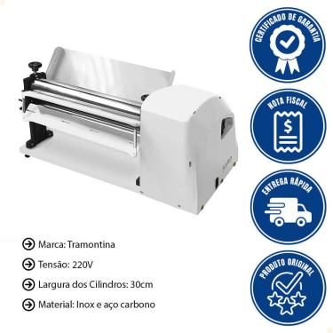Imagem de Cilindro Industrial Elétrico Standard Massas 30cm Saro 220V CSC3022