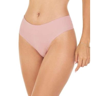 Imagem de Calcinha Fio Cós Largo sem Costura Zee Rucci Rosa, M, Rosa