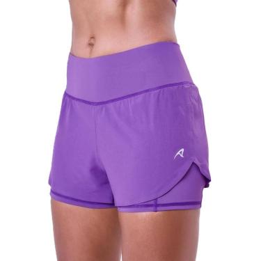 Imagem de Short Feminino Authen Samba 3 Signature Duplo Com Compressão