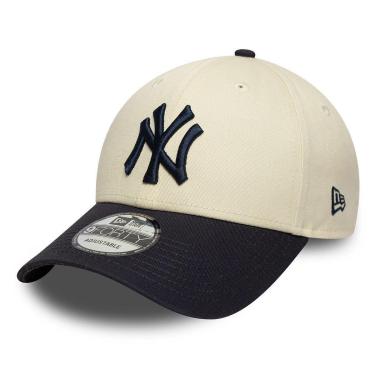 Imagem de Boné New Era 9FORTY New York Yankees Colour Block Azul Bege-Unissex