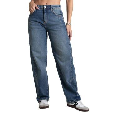 Imagem de Calça Jeans Sawary Barrel - 282582 - Azul 44-Feminino