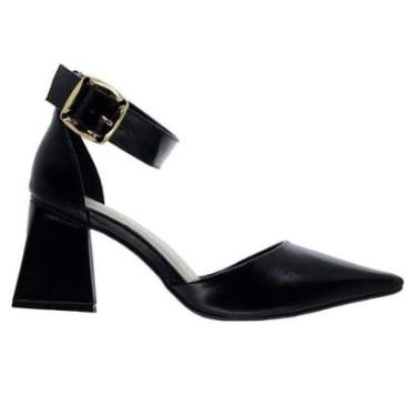 Imagem de Sandália Salto Médio Bebecê T7024-309 Preto-Feminino