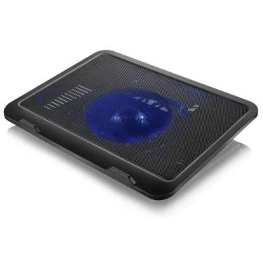 Imagem de Suporte Para Notebook, Multilaser com Cooler, Azul, Ac263