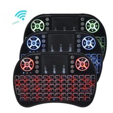 Imagem de Usb Receiver Teclado Wireless Controle Smart Tv Pc Led - LELONG MAX