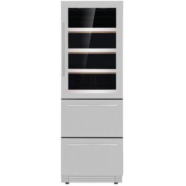 Imagem de Cervejeira Beer Center Arkton 398L 220V com Gaveta Refrigerada Preto em Aço Inox Cuisinart