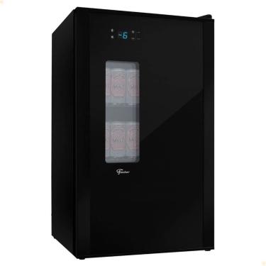 Imagem de Cervejeira e Adega Fischer Infinity Multi Digital 92L Porta de Vidro Duplo Preto 110V