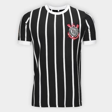 Imagem de Camiseta Corinthians Coimbra Retrô Masculina-Masculino
