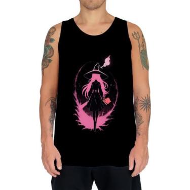 Imagem de Camiseta Regata Bruxa Halloween Rosa Festa 11 - Kasubeck Store®, Baby 