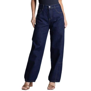 Imagem de Calça Jeans Sawary Barrel - 282578 - Azul 42-Feminino