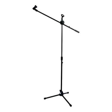 Imagem de Pedestal Para Microfone Tripé Girafa Alumínio 2 Cachimbos - Giant Inno