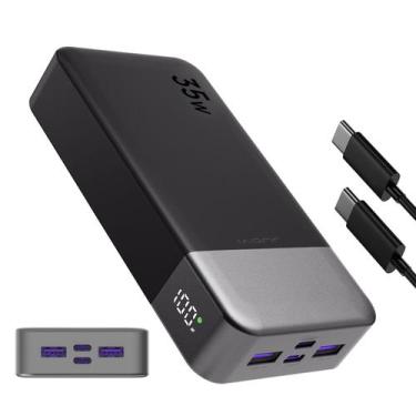 Imagem de Carregador portátil Power Bank JUOVI 20000mAh 35W com display LED
