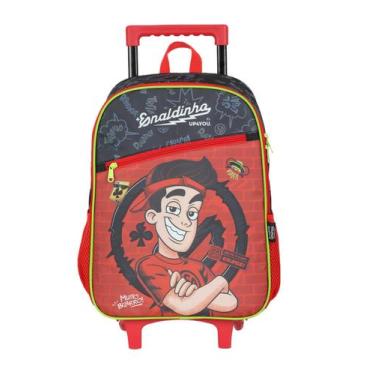Imagem de Mochila Infantil de Rodinhas Enaldinho Up4you Média, Vermelho, Único