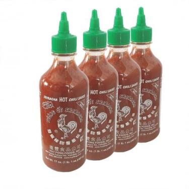 Imagem de Molho De Pimenta Sriracha Huy Fong 481g ( Kit Com 4)