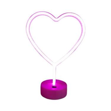 Imagem de Luminária LED Neon Flamingo Alimentada Por USB Para Decoração De Festa