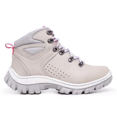 Imagem de Coturno Adventure Couro Bota Segurança com CA Tênis Trilha Trekking Trabalho Hard Work-...