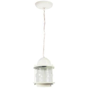 Imagem de Luminária Pendente Lampião Colonial de Parede Branca Vintage - CM GLAS