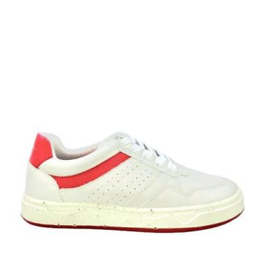 Imagem de Tênis Luiza Barcelos 50250003, Off white, Vermelho, 36, Feminino