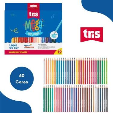 Imagem de Lapis de Cor Mega Soft Color 60 Cores Tris, 60 Cores