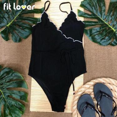 Imagem de Maiô transpasse - Fit Lover , Preto, P