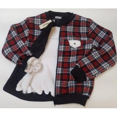 Imagem de Jaqueta Casaco Forrado Luxo Menino Infantil Inverno Zafielo, Vermelho,
