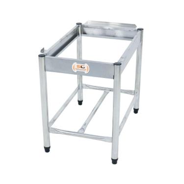 Imagem de Cavalete de Apoio Inox para Chapa Char Broiler Americana CECGP45 Prata Metalúrgica Venâncio