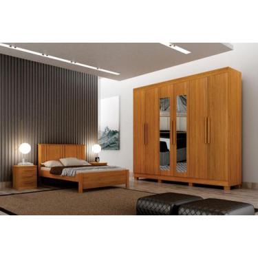 Imagem de Dormitorio Casal 4 Pçs 6 Portas Completo Aspen - Arbo Design