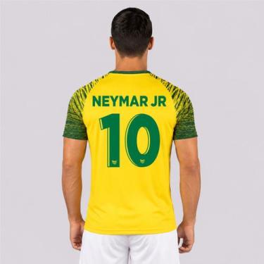 Imagem de Camisa Super Bolla Copa Trivela Brasil Amarela 10 Neymar Jr, G