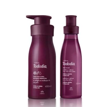Imagem de Kit Creme Nutritivo e Body Splash Tododia Cereja Negra e Praliné (2 pr
