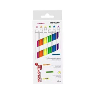 Imagem de Marca-texto Newpen - Up Neon (Estojo com 6)