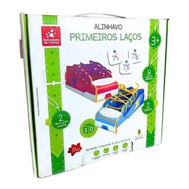 Imagem de Alinhavo primeiros laços 3d 8pç (brinq pedag mad)- brincad crianca - B