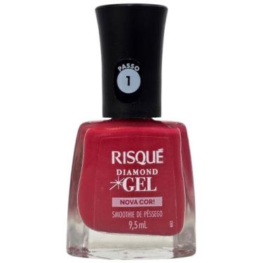 Imagem de Esmalte Risqué Diamond Gel Smoothie de Pêssego 9,5ml Hipoalergênico