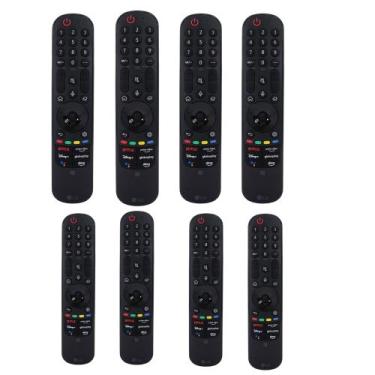 Imagem de Kit 8 Controles Smart Magic LG MR22GN NFC Original TV AKB76040003 Comp