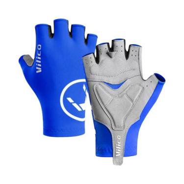 Imagem de Luvas De Ciclismo Masculinas De Verão Com Almofada De Gel, Meio Dedo, 